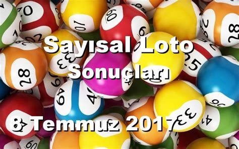 Sayisal loto 8 temmuz 2017